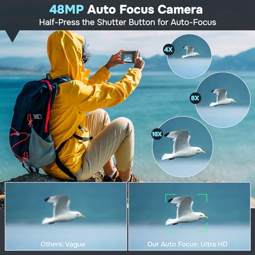 4K 48MP Digital Camera for Photography and Vlogging with Flip Screen M29302