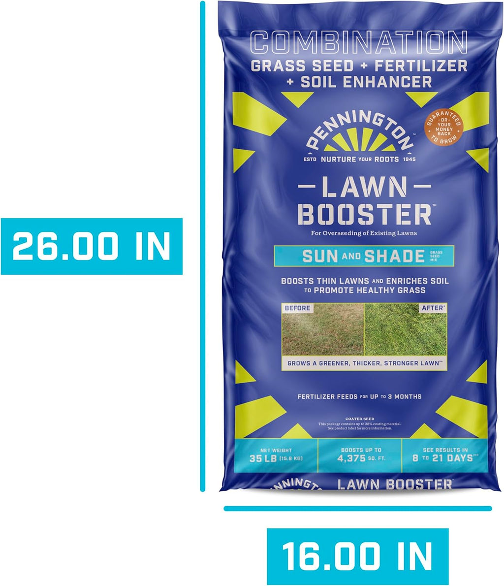 Lawn Booster Sun & Shade Grass Seed Mix, 35 lb S83292