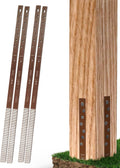 Pack of 4 Easy Fence Post Repair (to fix 2 Broken Wood Posts), Fast and Easy to Install, Highly Effective, Long-Lasting