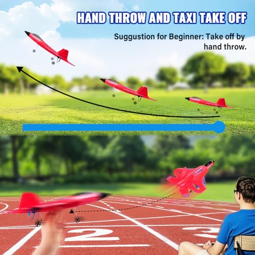 F22 RC Airplane Fighter, 2.4Ghz 2 Channel Remote Control Plane for Kids Beginners Y282