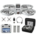 Drones for Adults with Camera 2K, Upgraded 4.5inch LCD RC Screen Remote Control, Brushless Motor Smart FPV Quadcopter for Kids Beginners, Auto Hovering, 3D Flips, Headless Mode, Follow Me, 2 Batteries, 30 Mins Flight Time, Great Gift Toy for Boys and
