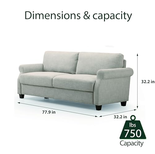 Loveseat Sofa, Tool-Free Assembly, Beige S263