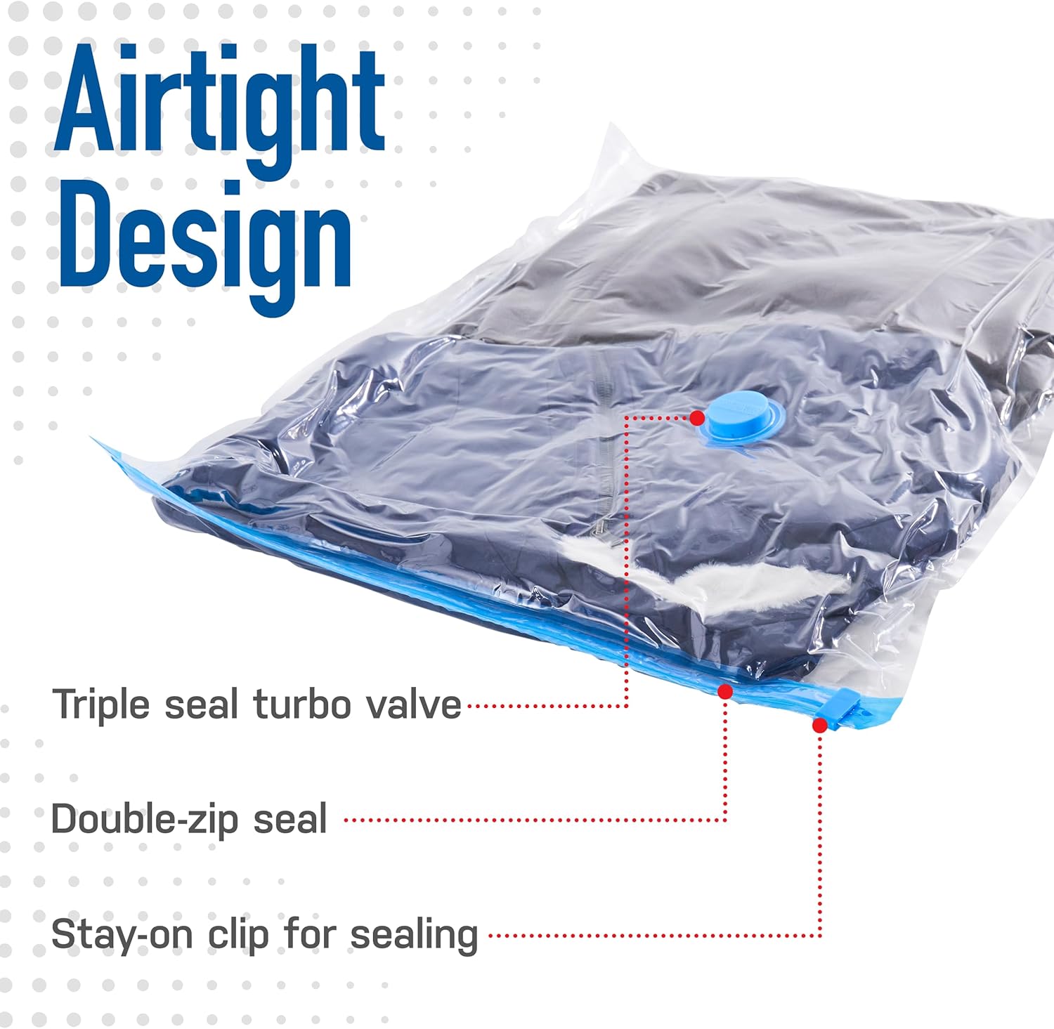 Vacuum Storage Bags with Electric Pump for Bedding and Blankets Z387