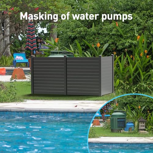 Vinyl Privacy Fence Screen 48"W x 48"H, 3 Panels H199390