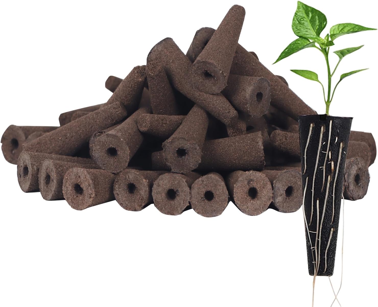 Hydroponic Grow Sponges Kit - 50 Pack Seed Starter Pods for Garden Indoor, Plant Germination, Root Growth, Hydroponics Plant Grow Sponges Seed Starter Pods for Aerogarden Compatibility