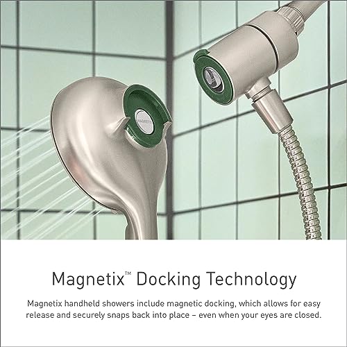 Handheld Showerhead with Magnetic Docking System, Spot Resist Brushed Nickel K493