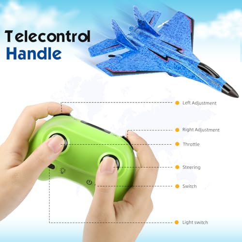 RC Plane 2.4GHz Foam Fighter Jet Toy with Lights P107347