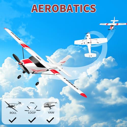 RC Airplane Ready to Fly, 2.4GHz Remote Control Glider for Kids W3947