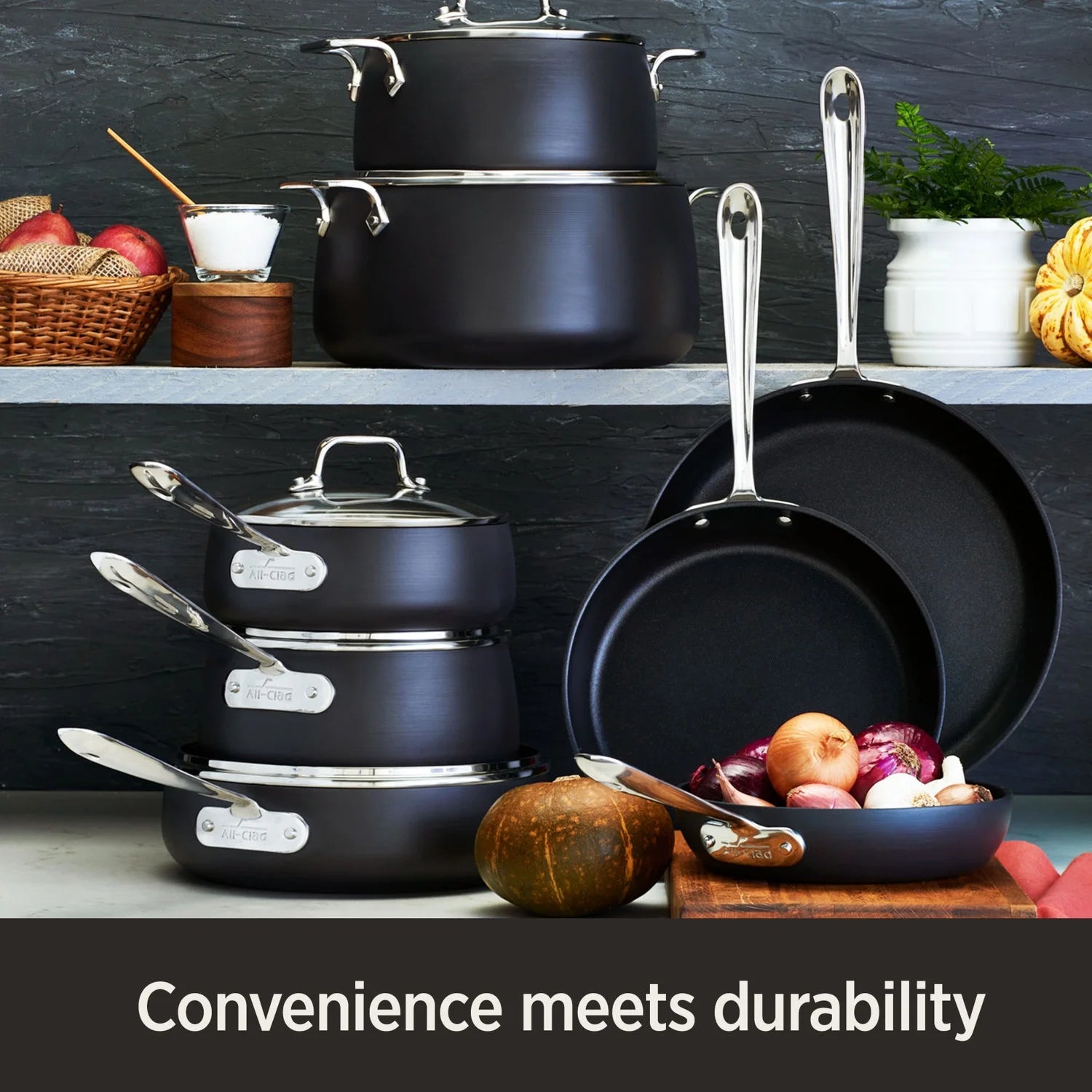 Hard Anodized Nonstick Saute Pan, 4-Quart, Dishwasher Safe J765878