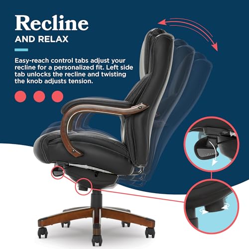 Executive Office Chair with Lumbar Support and Memory Foam Cushion T501837