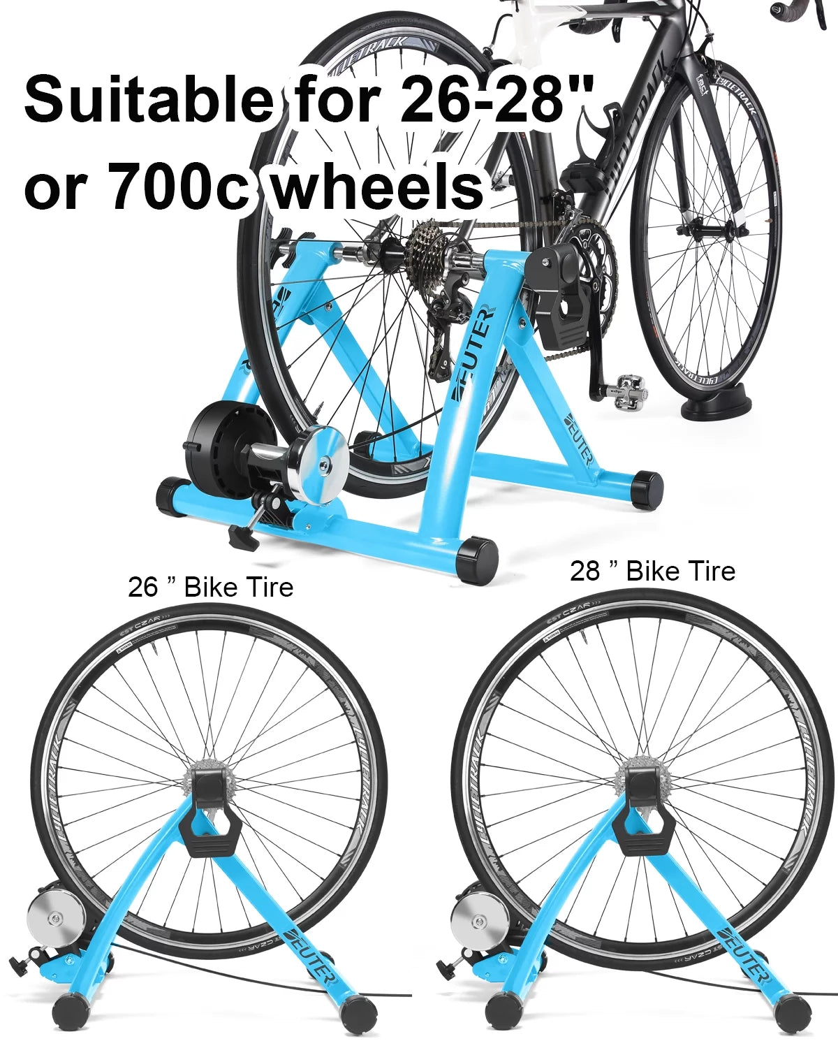 Indoor Bike Trainer Portable Foldable Magnetic Bicycle Stand F924121