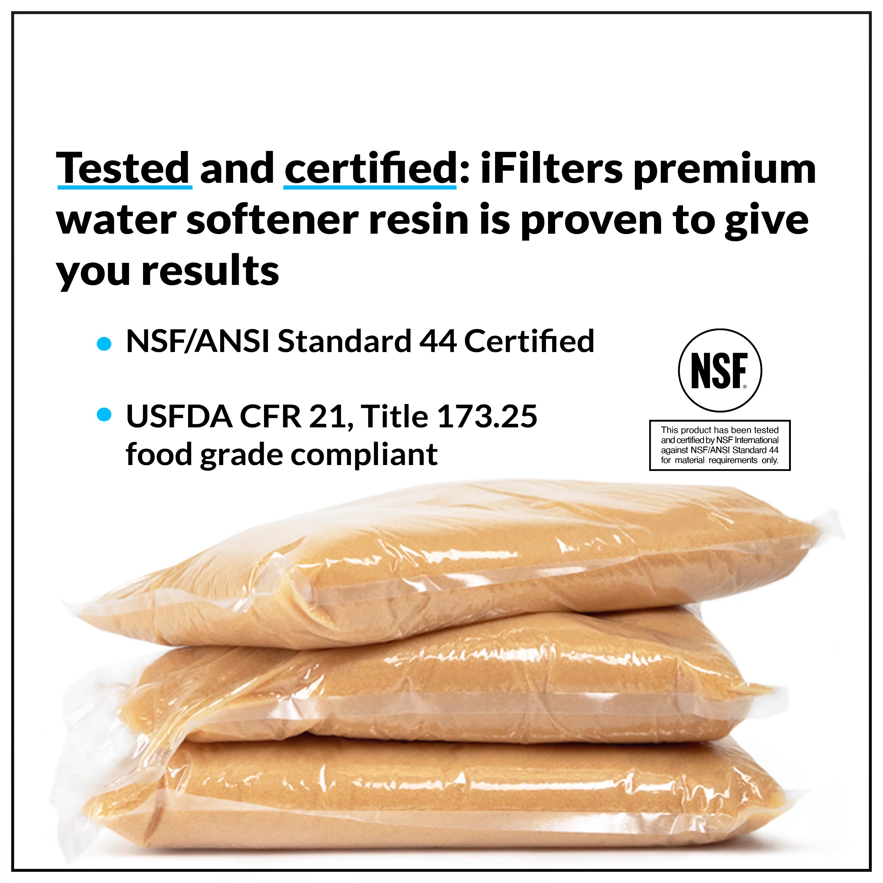 Water Softener Resin Media Replacement 1/2 CuFt T798