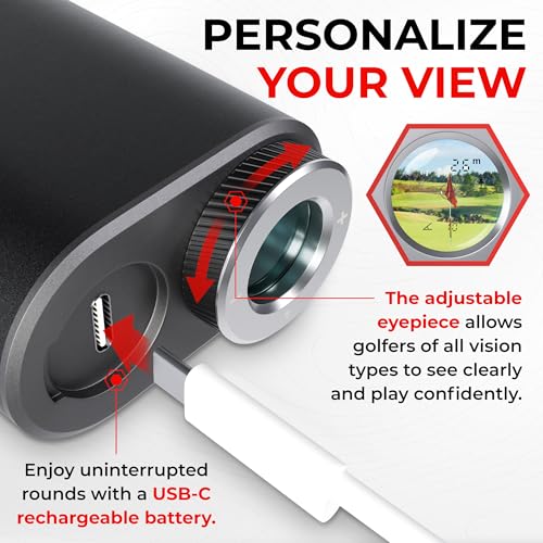 Golf Rangefinder 1000 Yards with Slope Mode and 6X Magnification X81681