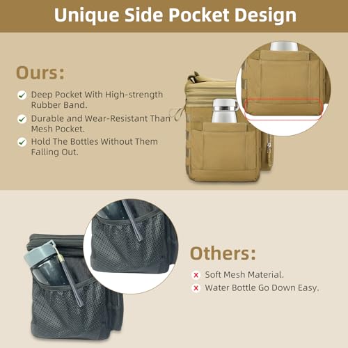 Tactical Expandable Insulated Lunch Bag, Waterproof Cooler for Work and Outdoor, 15L K52184