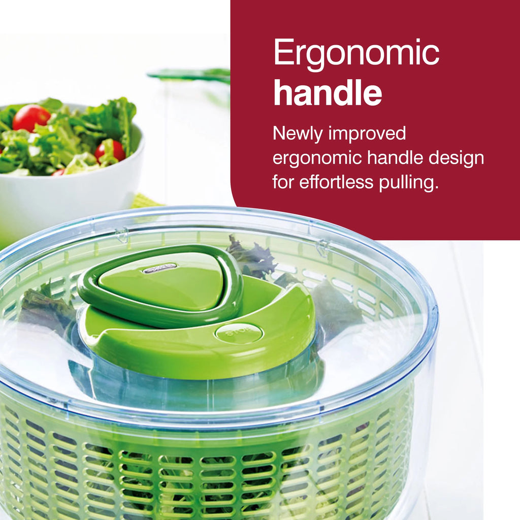 Salad Spinner with Lid Handle, Large, Green X9556
