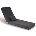 Outdoor Water-Resistant Olefin Chaise Lounge Cushions with Pillow, Weather and Fade Resistant Patio Furniture Lounge Chair Cushion Ideal for Patio, Lawn, Garden, Turquoise, 72"L x 21"W x 5"T