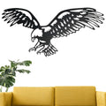 Eagle Decor Metal Wall Art, Black Metal Wall Decor, Patriotic Decoration for Men’s Room Garage Outdoor, 30 Inch