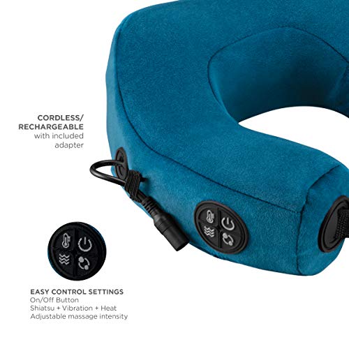 Travel Neck Pillow with Vibration, Heat & Shiatsu Massage A394583