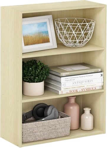 3-Tier Open Shelf Bookcase, Americano E787305