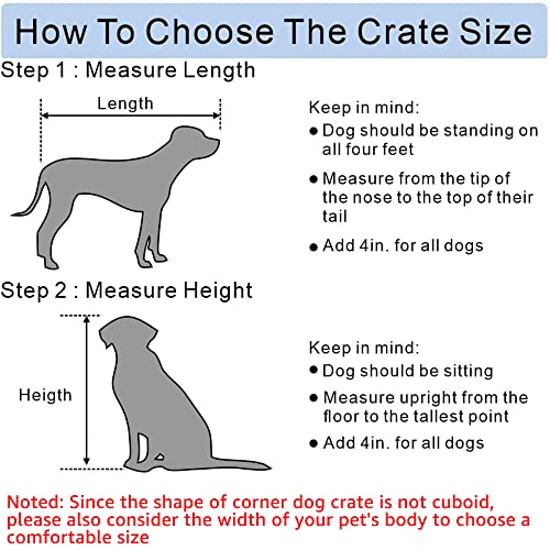 Wooden Dog Crate Corner End Table with Cushion for Indoor Use, Large G236961