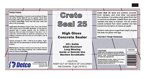 Concrete, Brick & Terrazzo Wall and Floor Sealer, High-Gloss Finish S812