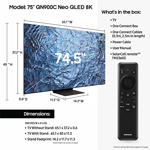 65-Inch Neo QLED 8K Smart TV with Mini LED and HDR T551847