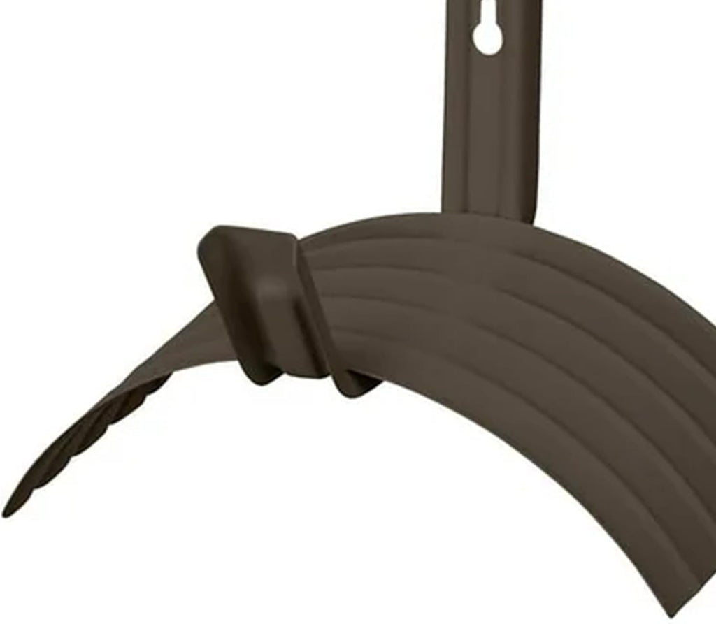 Metal Wall Mount Hose Hanger for Garden, Holds 150 ft, Brown Q1817