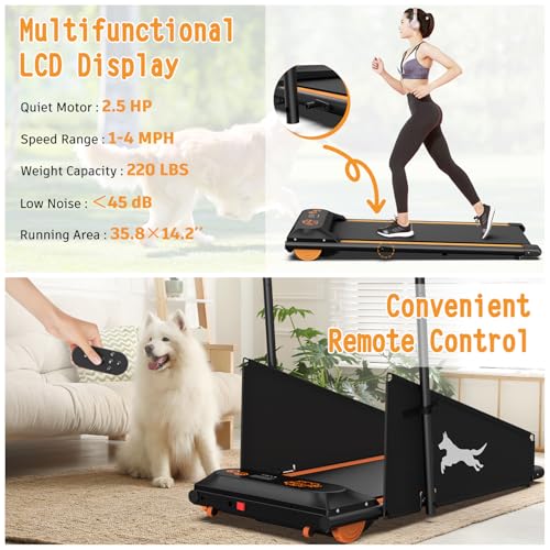 Dog Treadmill for Small and Medium Dogs with Remote Control and LCD Display H10038