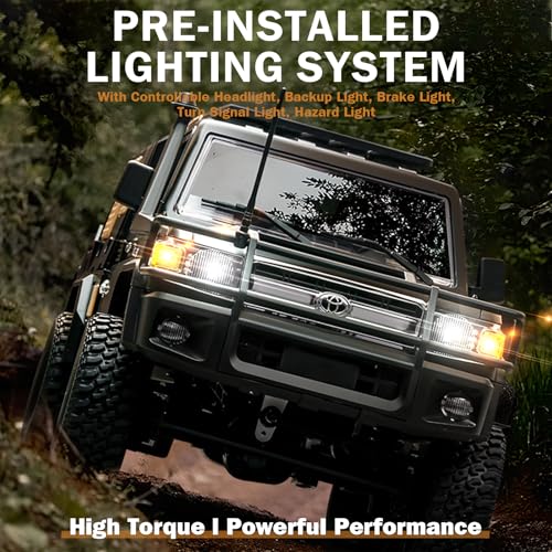 1/12 RC Rock Crawler 4x4 Pickup Truck, 2.4GHz Remote Control Off Road Car N638729
