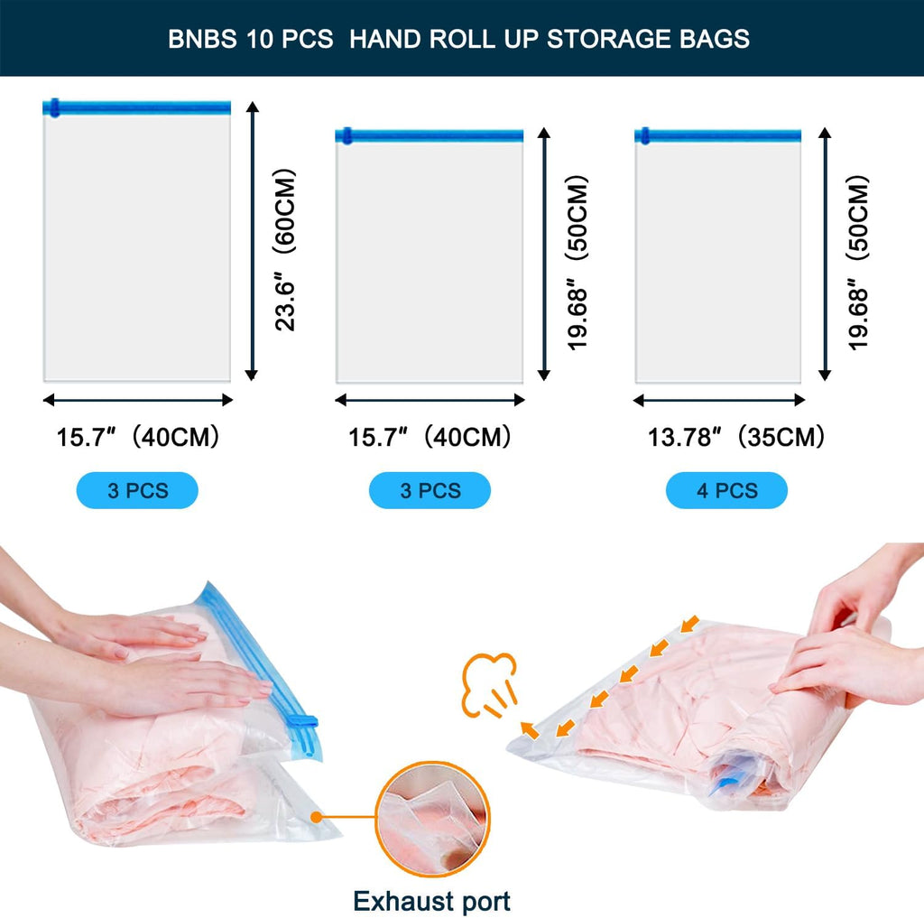 Vacuum storage bags for travel, comforters and blankets H6907