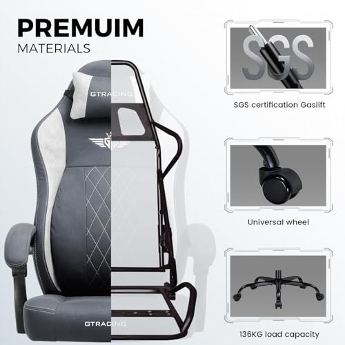 Big and Tall Gaming Chair with Breathable Fabric and Lumbar Support U62154