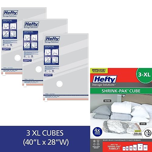 Vacuum Storage Bags for Clothing and Comforters, Under Bed Storage, 3 Large and 3 XL O608321