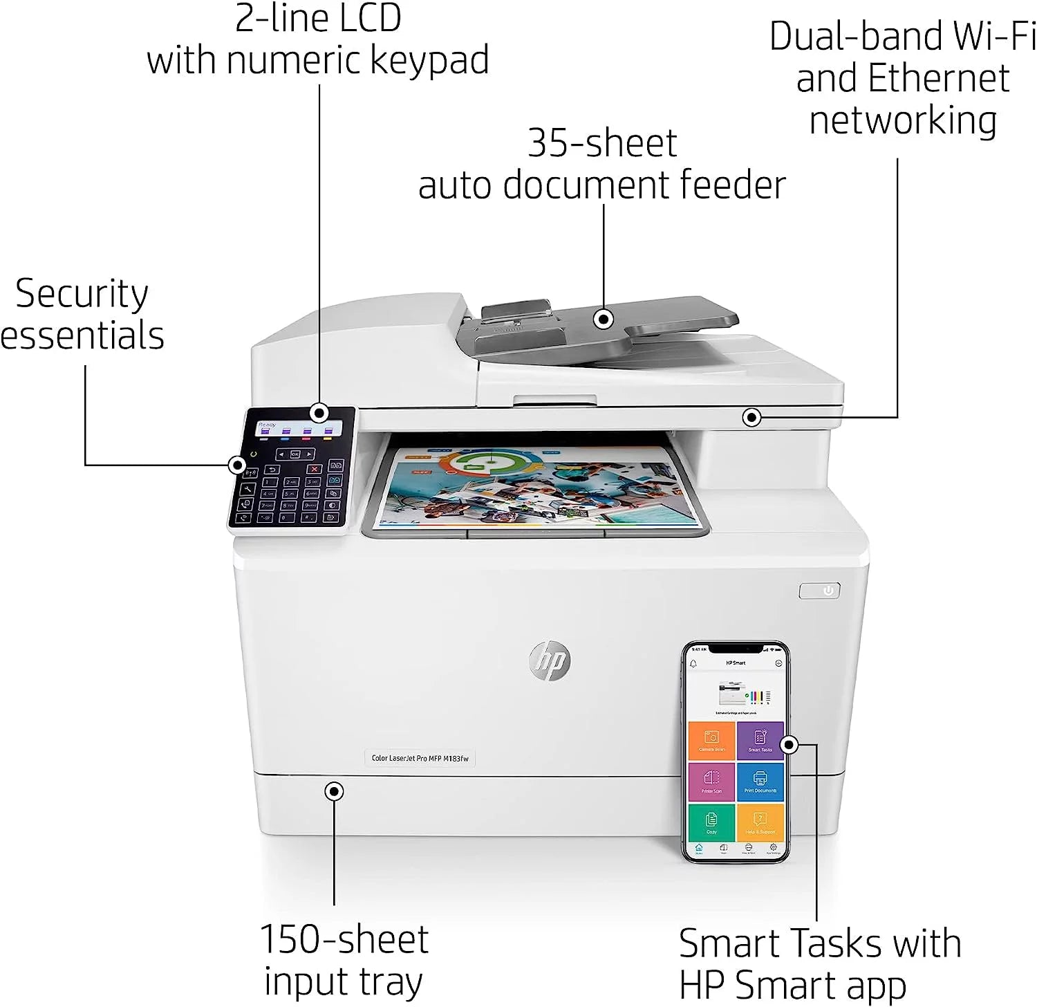 Wireless All-in-One Laser Printer for Home Office Z33081