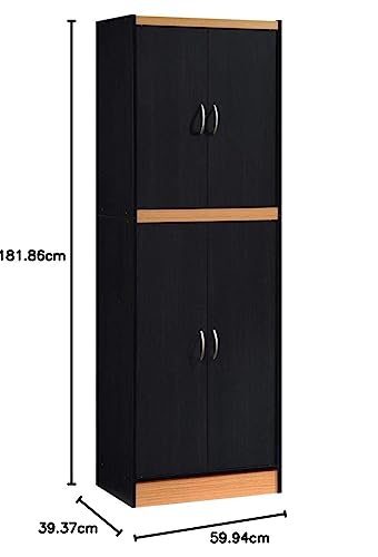 4 Door Kitchen Pantry with Four Shelves E56107