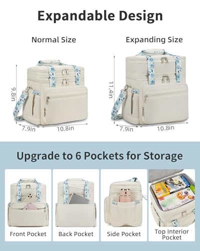 Tactical Expandable Insulated Lunch Bag, Waterproof Cooler for Work and Outdoor, 15L K52184