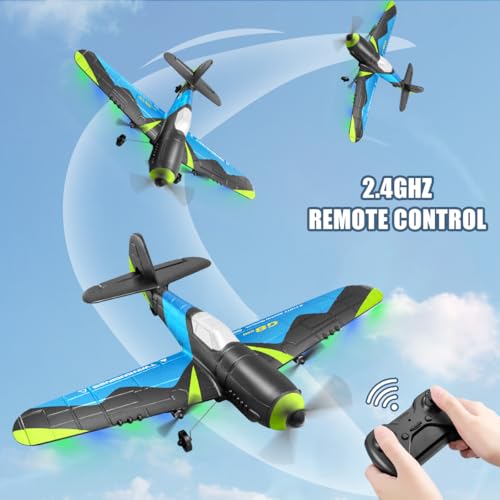 F-22 Stealth Raptor Remote Control Airplane, 3 Channel Stunt Fighter for Beginners J844540