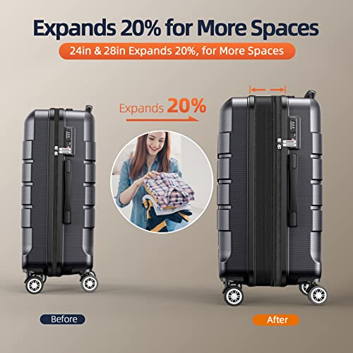 Expandable Luggage Set with TSA Lock A418040