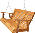 Rustic Finished 5' Cedar Porch Swing, Amish Crafted