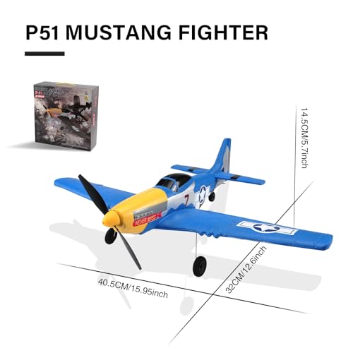 RC Plane 4 Channel Remote Control Airplane with 6-Axis Gyro M949653