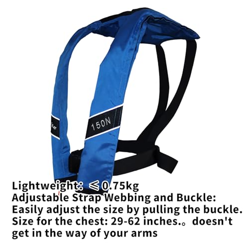 Automatic Inflatable Life Jacket for Adults, Low Profile, 330 lbs E6850