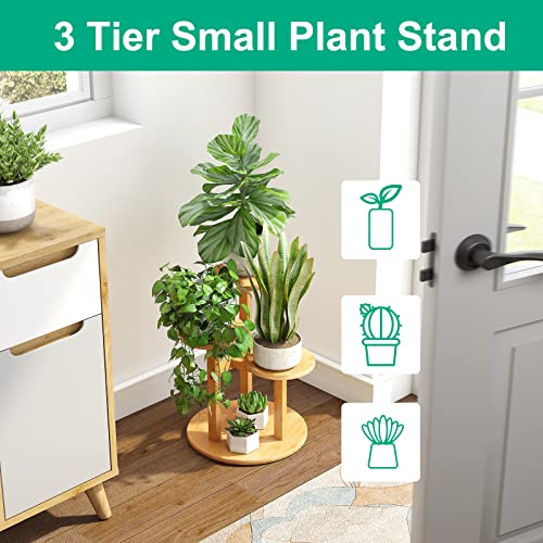 3 Tier Bamboo Plant Stand for Indoor Plants U298