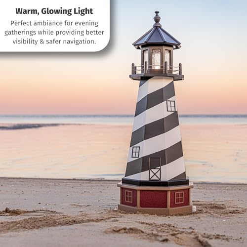 Solar Powered Lighthouse Kit for Outdoor Waterproof LED Decor S146516