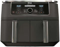 Open Box Ninja Foodi 6 in1 10qt XL 2 Basket Air Fryer DualZone Technology AD350C0 - Grey