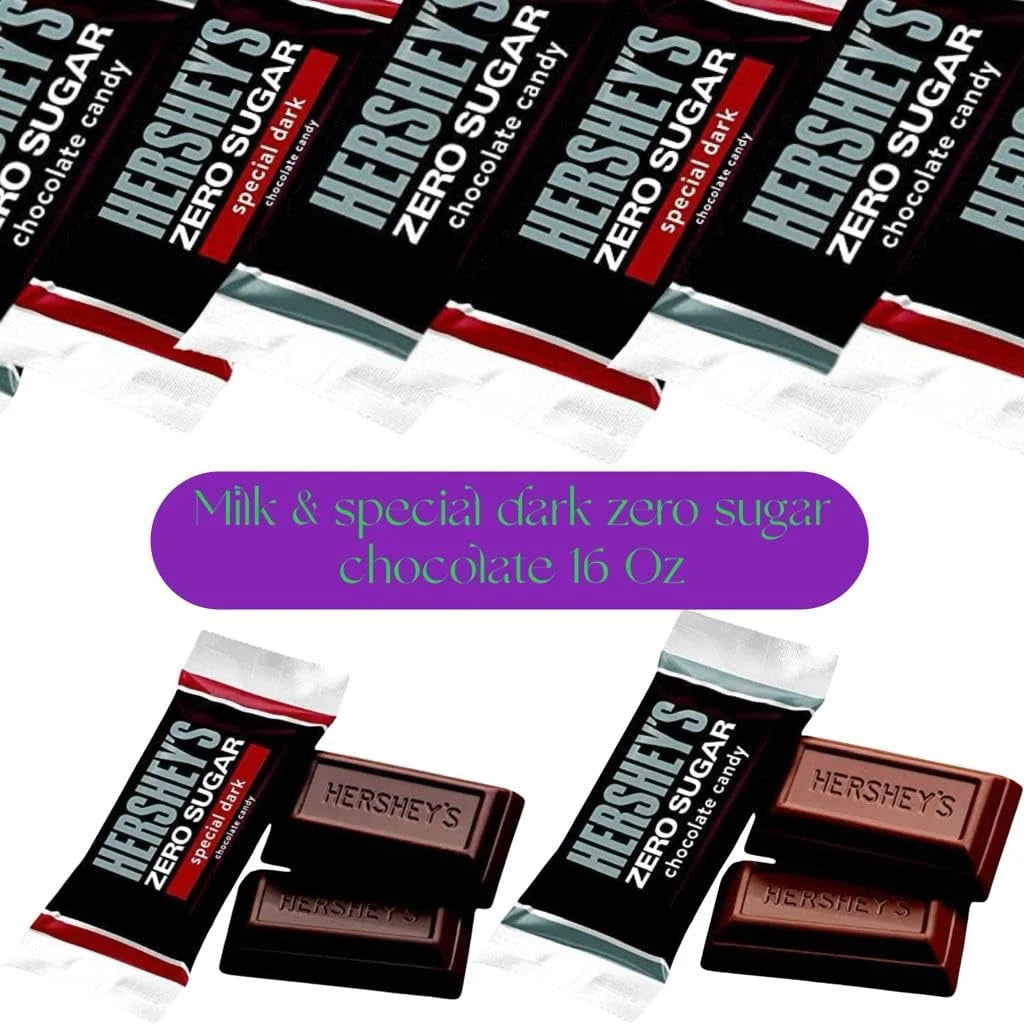 Sugar Free Milk Chocolate and Dark Chocolate Miniature Bars Gift Box U284
