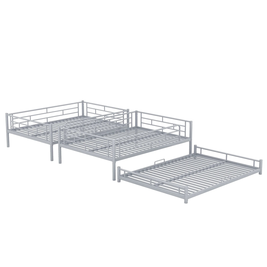 Triple Bunk Bed with Metal Frame G477367