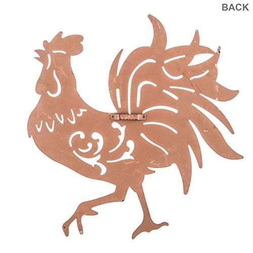 Metal Rooster Wall Decor for Kitchen and Yard Y270