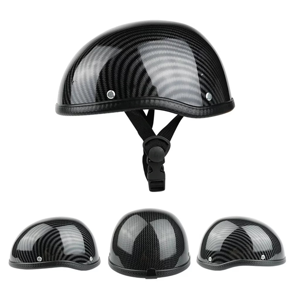 Retro Motorcycle Half Helmet, ABS Shell, One Size X410984