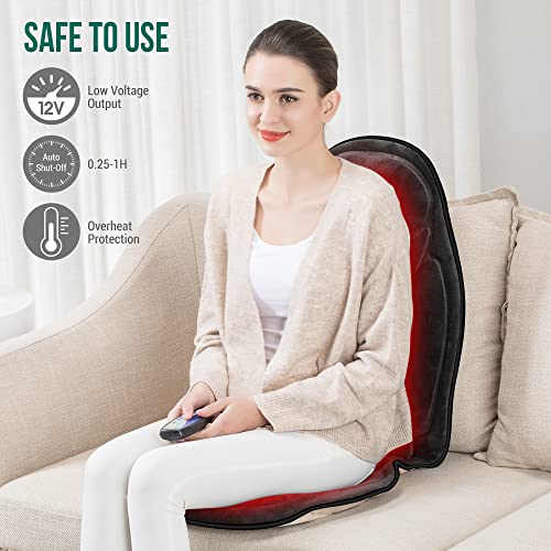 Vibration Back Massager with Heat, Seat Cushion N820