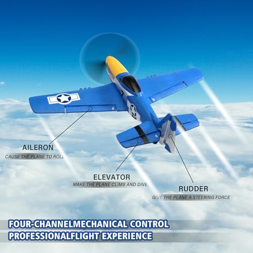 RC Plane 4 Channel Remote Control Airplane with 6-Axis Gyro M949653