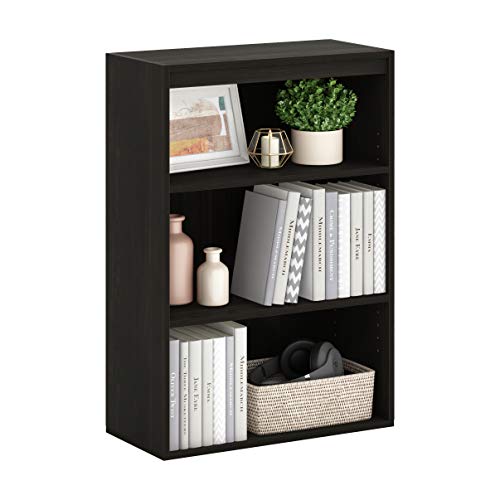 3-Tier Open Shelf Bookcase, Americano E787305